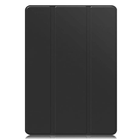 Samsung Galaxy Tab S9 FE Magnetisk Tri-Fold Leather Flip Cover m. Blyantholder - Svart