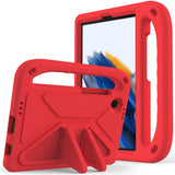 EIDERWOOD Samsung Galaxy Tab A11 / A9 Børnecover med Kickstand og Håndtag - Rød