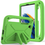 EIDERWOOD Samsung Galaxy Tab A11 / A9 Børnecover med Kickstand og Håndtag - Grøn