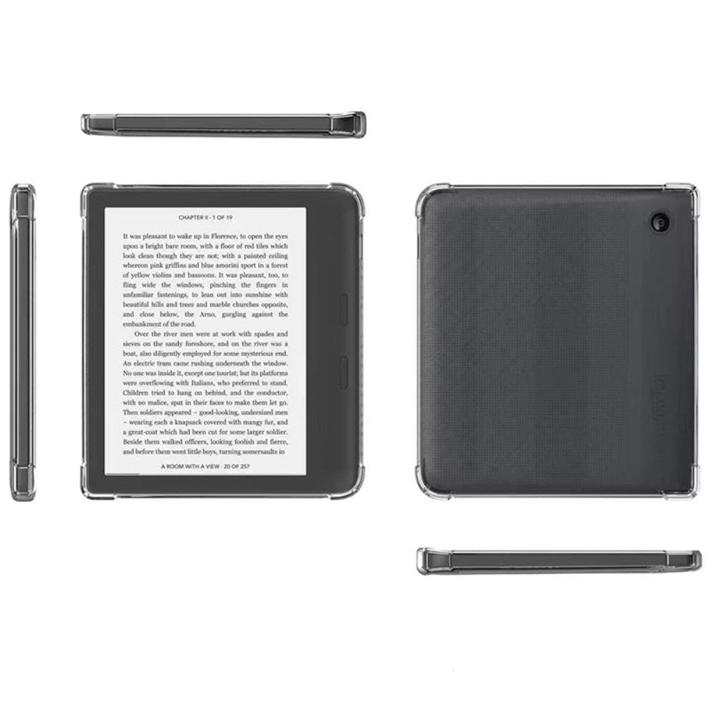 Kobo Libra 2 Plastik Bagside Cover - Gennemsigtig