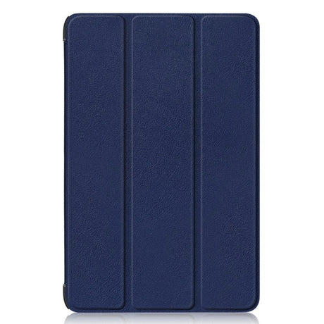 Samsung Galaxy Tab S9 FE + (pluss) Tri-Fold Leather Flip Cover m. Stativfunksjon - Blå