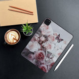 iPad Pro 11" (2022 / 2021 / 2020) Fleksibelt Bagside Cover - Lyserøde Roser