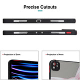 iPad Pro 11" (2022 / 2021 / 2020) fleksibelt bakdeksel - Matt gjennomsiktig / rosa sommerfugl