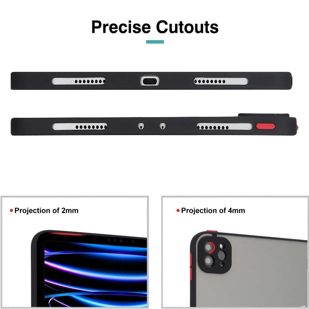 iPad Pro 11" (2022 / 2021 / 2020) Fleksibelt bakdeksel - Matt gjennomsiktig / lilla blomster