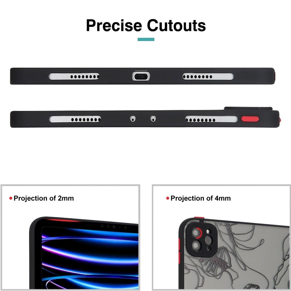 iPad Pro 11" (2022 / 2021 / 2020) Fleksibelt bakdeksel - Matt gjennomsiktig / ansikter