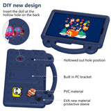 EIDERWOOD Samsung Galaxy Tab A11 / A9 Børnecover med Kickstand og Håndtag - Mørkeblå