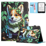 Amazon Kindle 11th Generation (2022) Leather Flip Cover m. Stativ og kortholder - Corgi