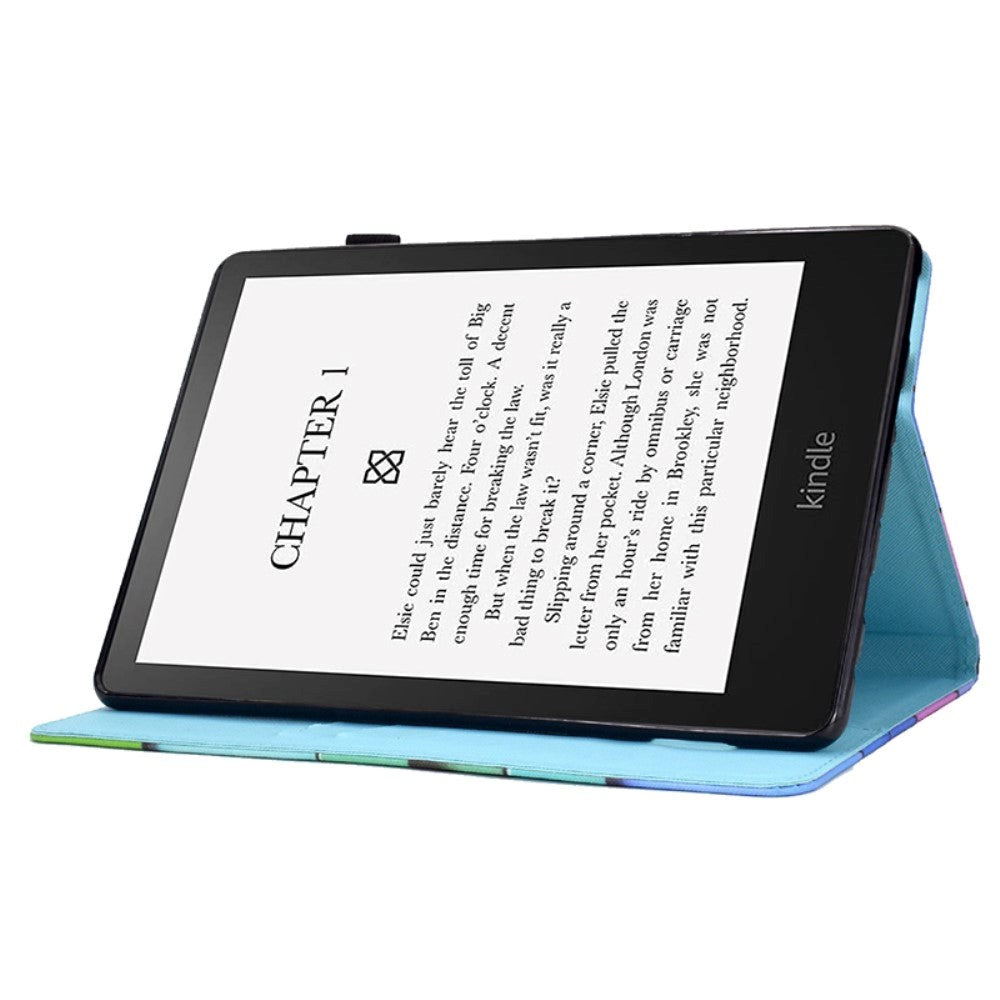 Amazon Kindle 11th Generation (2022) Leather Flip Cover m. Stativ og kortholder - Corgi