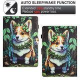 Amazon Kindle 11th Generation (2022) Leather Flip Cover m. Stativ og kortholder - Corgi