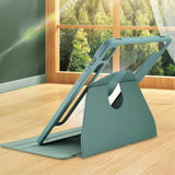 Samsung Galaxy Tab S9+ (Plus) / S9 FE+ (Plus) Hybrid Flip-deksel m. Penneholder - Svart / Gjennomsiktig