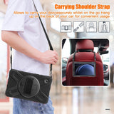 EIDERWOOD Samsung Galaxy Tab A9 Craftsman Bakdeksel m. Håndholder, Stativ, Blyantholder &amp; Skulderstropp - Svart