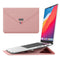 Laptop- / MacBook-omslag 13-14" (32 x 24 cm) m. Tri-fold stativfunksjon - rosa