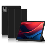 Lenovo Tab M11 Tri-Fold Leather Flip Cover - Svart