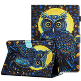 iPad 11" (2025) / iPad 10,9" (2024/2022) Leather Flip Cover m. Stativ &amp; kortholder - Ugle
