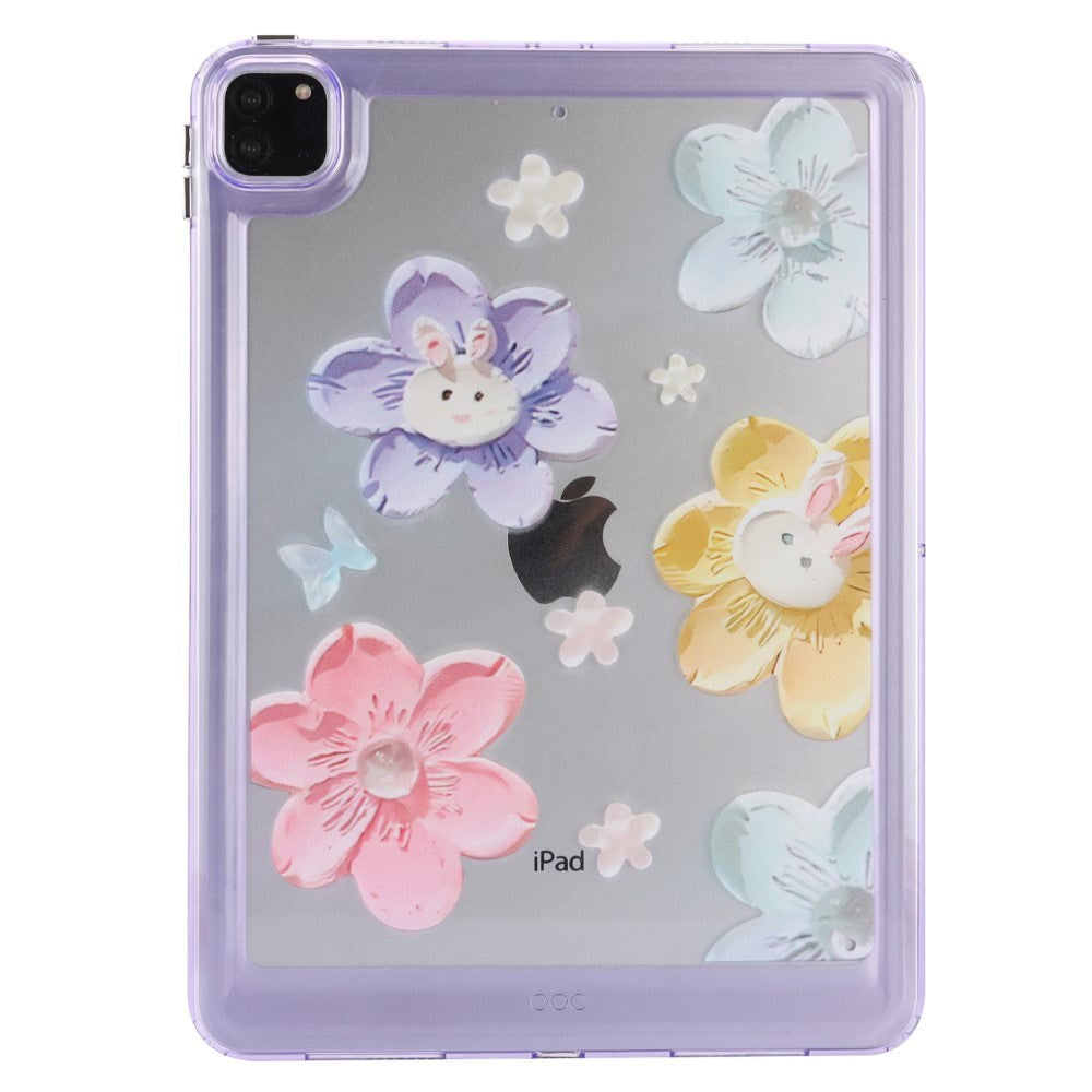 iPad Pro 11" (2022 / 2021 / 2020 / 2018) Fleksibelt plastdeksel – kaniner og perler