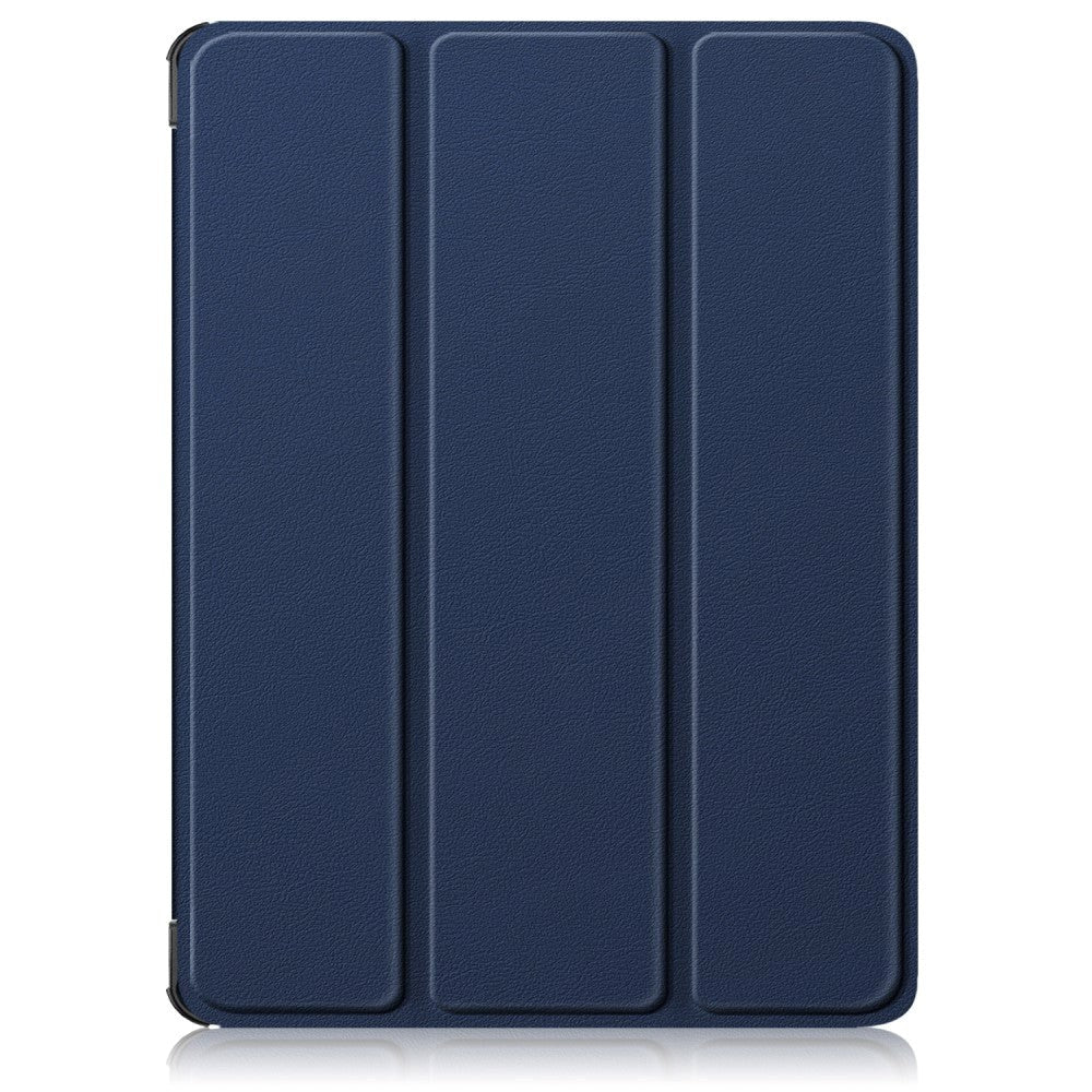 OnePlus Pad Go Tri-Fold Leather Flip Cover m. Stativfunksjon - Blå