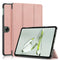 OnePlus Pad Go Tri-Fold Leather Flip Cover m. Stativfunksjon - Rose Gold