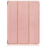 OnePlus Pad Go Tri-Fold Leather Flip Cover m. Stativfunksjon - Rose Gold