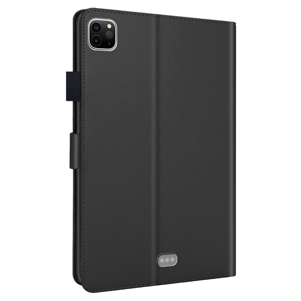 iPad Pro 11" (2022 / 2021 / 2020) Leather Flip Cover m. Animal Motiv - Svart 