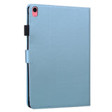 iPad 11" (2025) / iPad 10,9" (2024/2022) Leather Flip Cover m. Dyremotiv - Blå 