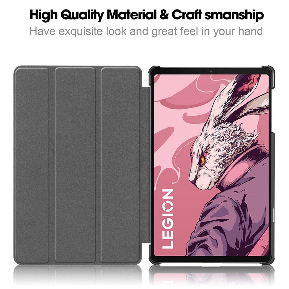 EIDERWOOD Lenovo Legion Tab (3. Gen.) 8.8" Kunstlæder Flip Tablet Cover - Sort