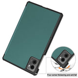 EIDERWOOD Lenovo Legion Tab (3. Gen.) 8.8" Kunstlæder Flip Tablet Cover - Grøn