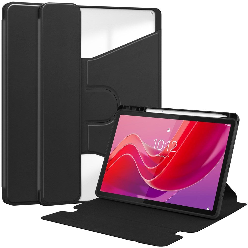 Lenovo Idea Tab 11" / Tab M11 EIDERWOOD Tablet Case m. Stylus Pen Holder - Sort