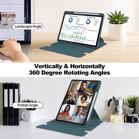 Lenovo Idea Tab 11" / Tab M11 EIDERWOOD Tablet Case m. Stylus Pen Holder - Grøn