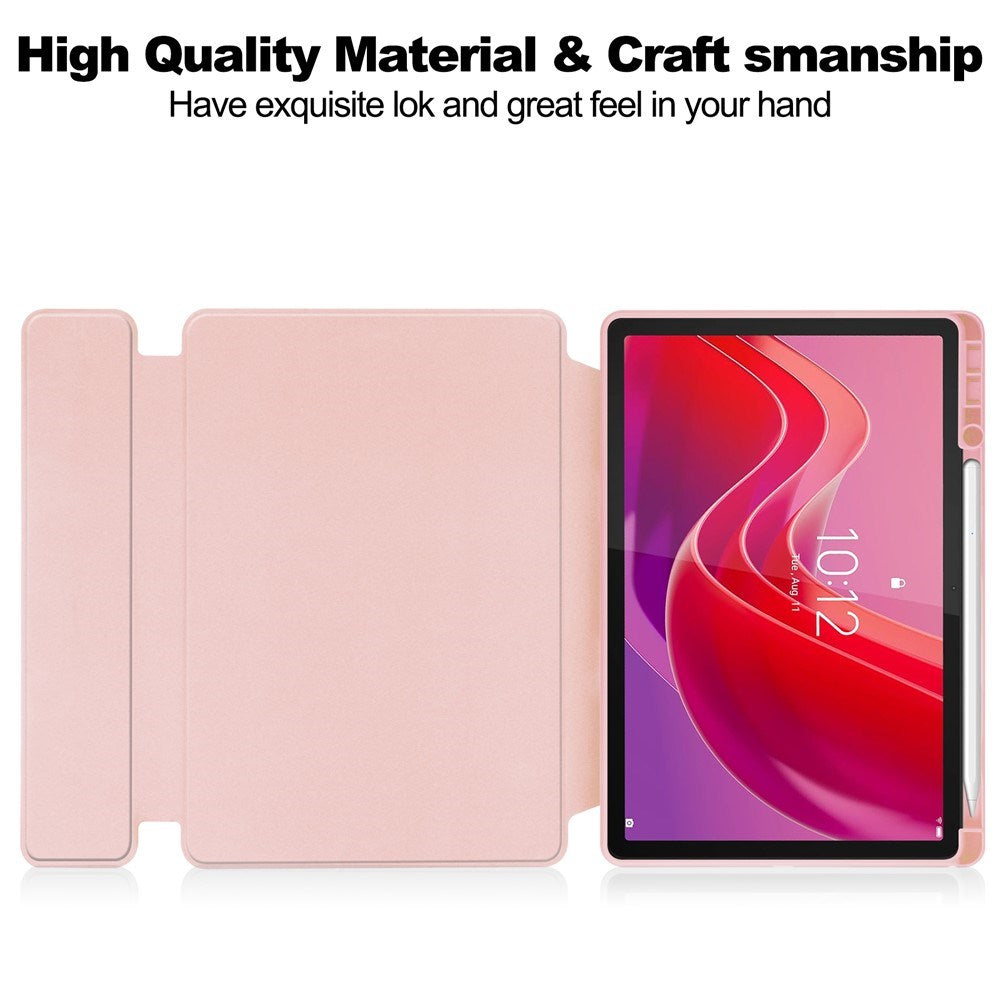 Lenovo Idea Tab 11" / Tab M11 EIDERWOOD Tablet Case m. Stylus Pen Holder - Lyserød
