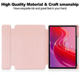 Lenovo Idea Tab 11" / Tab M11 EIDERWOOD Tablet Case m. Stylus Pen Holder - Lyserød