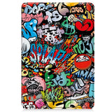 EIDERWOOD Xiaomi Pad 6S Pro Tri-Fold Faux Leather Flip Cover m. Søvnfunksjon - Graffiti