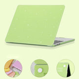 MacBook Air 15" M2/M3/M4 (2023-2025) Laptopdeksel i hardplast med glitterdesign - grønn