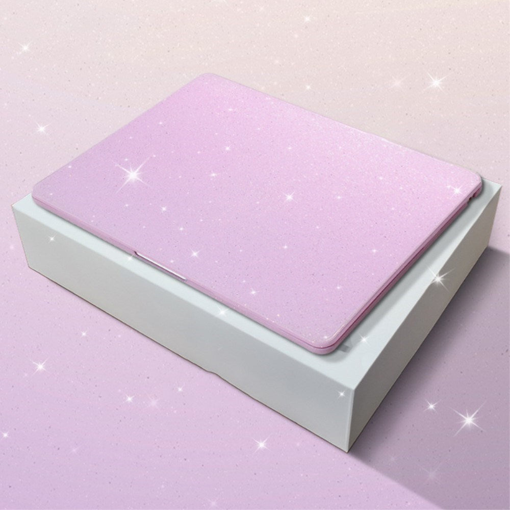 MacBook Air 15" M2/M3/M4 (2023-2025) Laptopdeksel i hardplast med glitterdesign - lilla