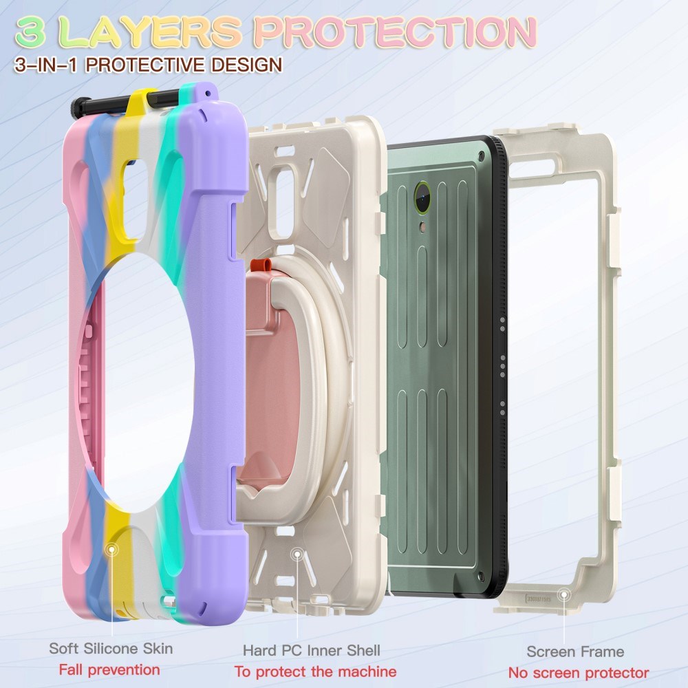 EIDERWOOD Samsung Galaxy Tab Active5 Craftsman-veske - Stativ og håndholder - Flerfarget