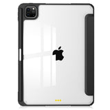 EIDERWOOD iPad Pro 11 (2024) Hybrid Flip Cover m. Penneholder - svart og gjennomsiktig