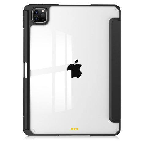 EIDERWOOD iPad Pro 11 (2024) Hybrid Flip Cover m. Penneholder - svart og gjennomsiktig