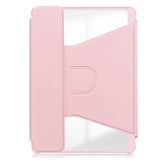 EIDERWOOD iPad Pro 11" (2025 / 2024) Hybrid Flip Cover m. Roterende Ståfunktion - Gennemsigtig / Pink