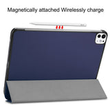 EIDERWOOD iPad Pro 11" (2025 / 2024) Tri-Fold Læder Flip Cover - Mørkeblå