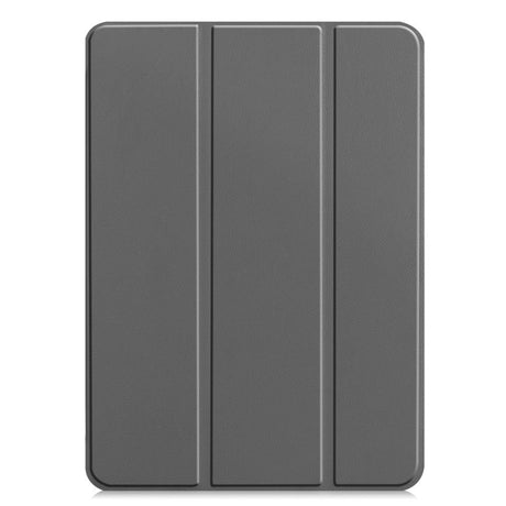 EIDERWOOD iPad Pro 11" (2024) Tri-Fold Leather Flip Cover - Grå
