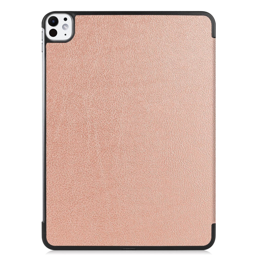 EIDERWOOD iPad Pro 11" (2024) Tri-Fold Leather Flip Cover - Rose Gold