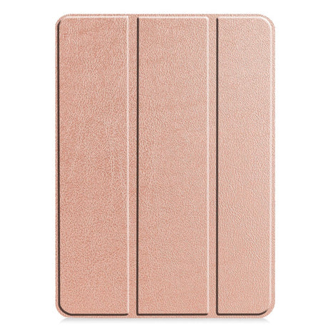 EIDERWOOD iPad Pro 11" (2024) Tri-Fold Leather Flip Cover - Rose Gold