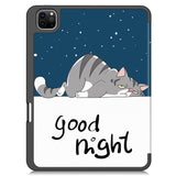 EIDERWOOD iPad Pro 11" (2025 / 2024) Tri-Fold Kunstlæder Flip Cover m. Vågeblus Funktion - Kat