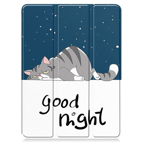 EIDERWOOD iPad Pro 11" (2025 / 2024) Tri-Fold Kunstlæder Flip Cover m. Vågeblus Funktion - Kat