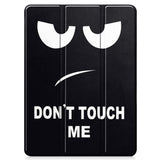 EIDERWOOD iPad Pro 11" (2025 / 2024) Tri-Fold Kunstlæder Flip Cover m. Vågeblus Funktion - Don't Touch Me