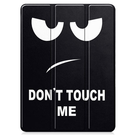 EIDERWOOD iPad Pro 11" (2025 / 2024) Tri-Fold Kunstlæder Flip Cover m. Vågeblus Funktion - Don't Touch Me