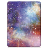 EIDERWOOD iPad Pro 11" (2025 / 2024) Tri-Fold Kunstlæder Flip Cover m. Vågeblus Funktion - Galakse