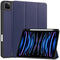 EIDERWOOD iPad Pro 11" (2024) Tri-Fold Leather Flip Cover m. Apple Pencil Holder - Blå