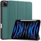 EIDERWOOD iPad Pro 11" (2024) Tri-Fold Leather Flip Cover m. Apple Pencil Holder - Grønn