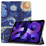 EIDERWOOD iPad Air 11" (2025 / 2024) Tri-Fold flip-deksel i kunstskinn med sovefunksjon - maling