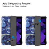 EIDERWOOD iPad Air 11" (2025 / 2024) Tri-Fold flip-deksel i kunstskinn med sovefunksjon - maling